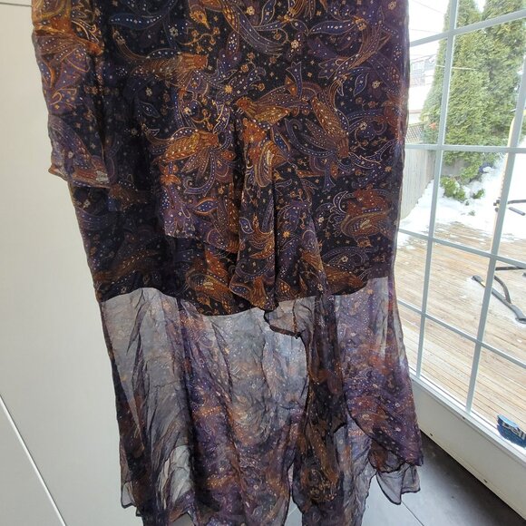 Veronica Beard Trixie Silk Illusion Skirt Size 0 - Picture 7 of 12